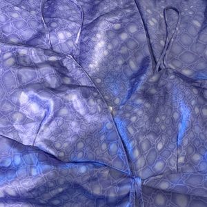 Cinema Etoile babydoll, purple snake intimate wear